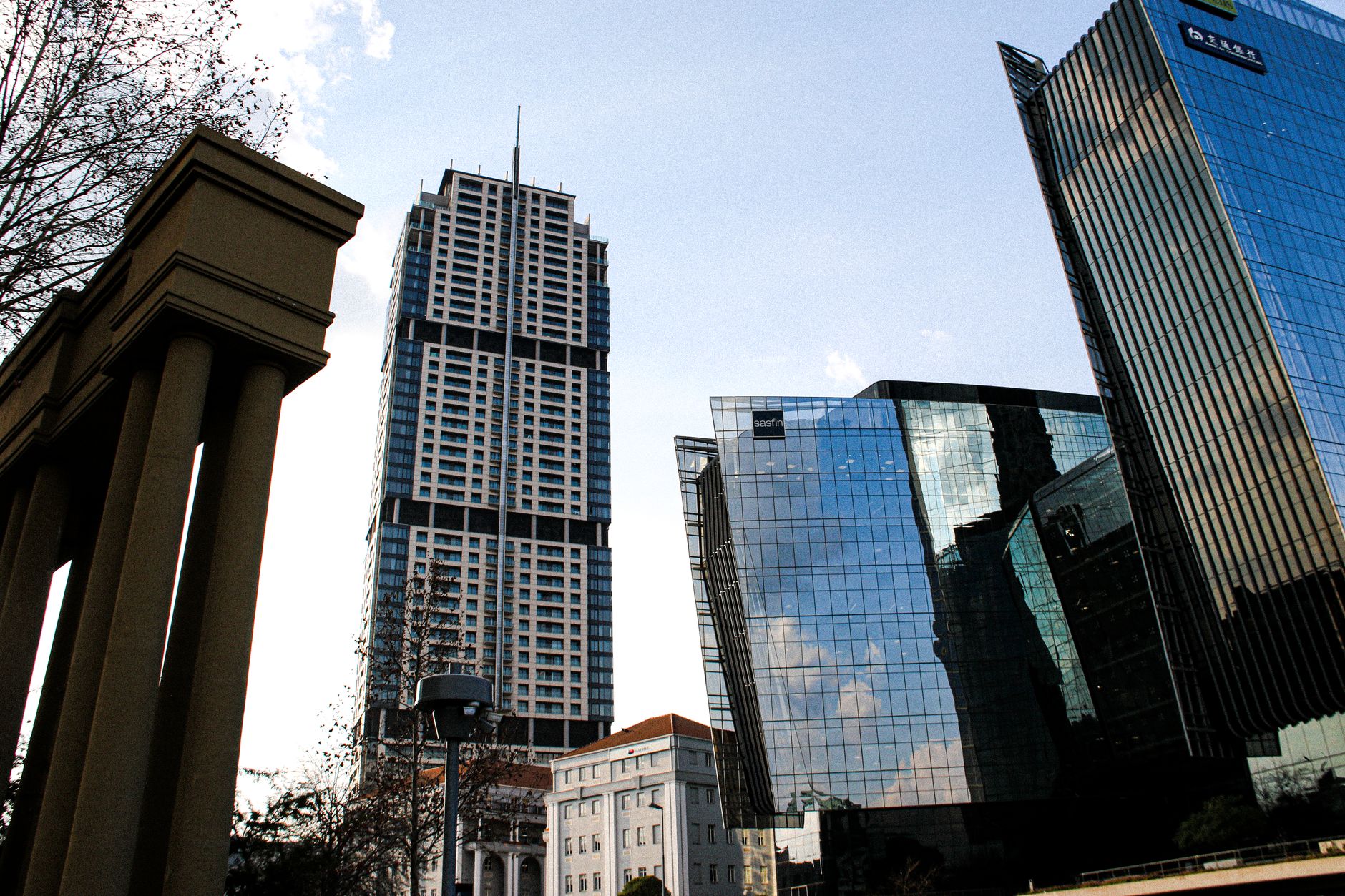 South African business district skyline